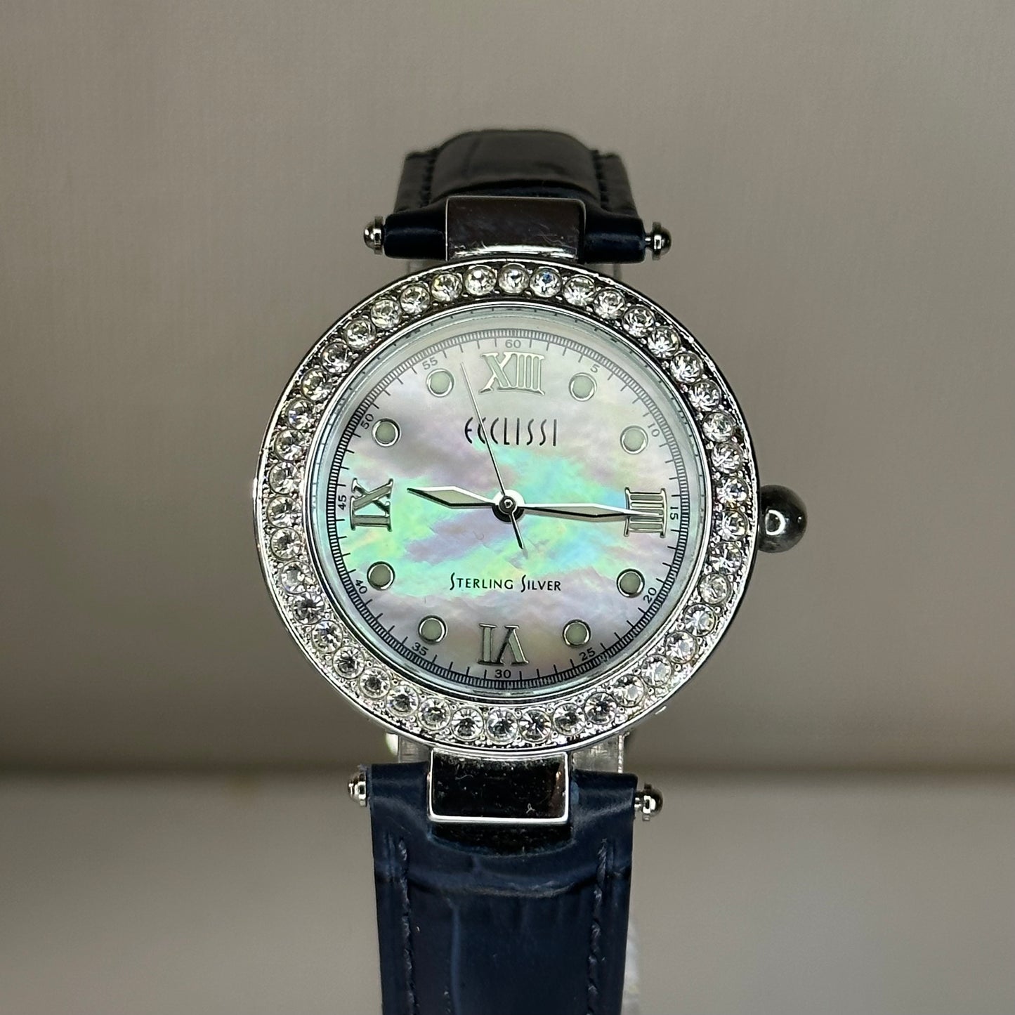 Reloj de plata maciza Ecclissi 925 Mother of Pearl 22340 Año 2000 – 33 mm