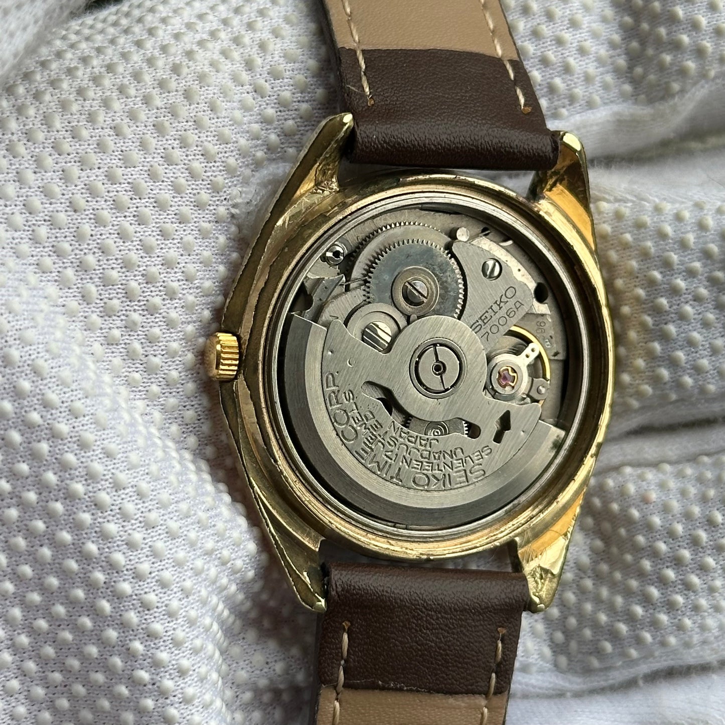 Reloj Seiko Automatic 7006-8001 Day-Date | Noviembre de 1970 | 7006A | ESCASO
