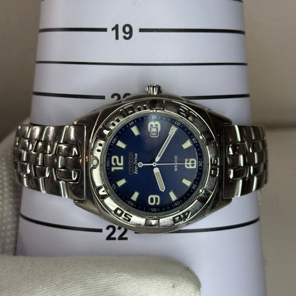 Reloj Citizen Eco-Drive Año 2003  WR200 Azul Sunburst | E110 | Acumulador Nuevo | 42 mm