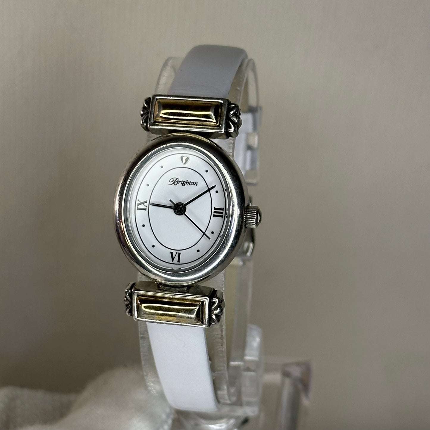 Reloj Brighton Champagne Año 2000 Mujer | Corazón aplicado, diseño joya y pulsera nueva