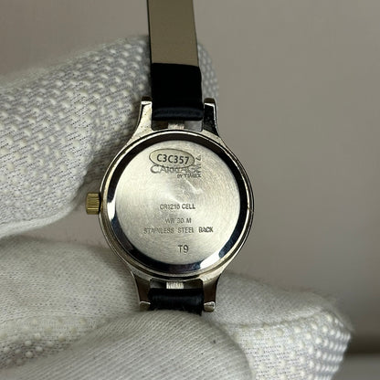 Reloj Carriage by Timex Mujer 2009 | Bicolor bisel trenzado y esfera blanca | 25 mm