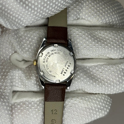 Reloj Seiko Quartz 7N83-0041 Agosto de 1994 Mujer Dial Champagne Dorado | Impecable