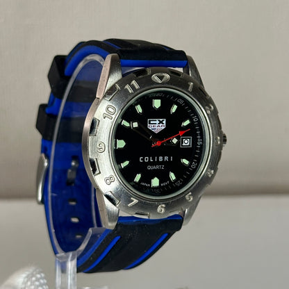 Reloj de hombre Colibri CX Gear Quartz 2003 Japan Movt 43 mm ESCASO