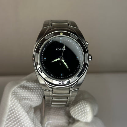 Reloj Fossil Kaleido AM-3759 Año 2004 | Dial Electrónico Bicolor Perla y Azul Degradé | 41mm RARO