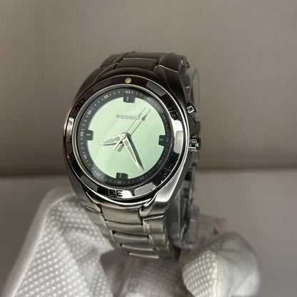 Reloj Fossil Kaleido AM-3759 Año 2004 | Dial Electrónico Bicolor Perla y Azul Degradé | 41mm RARO