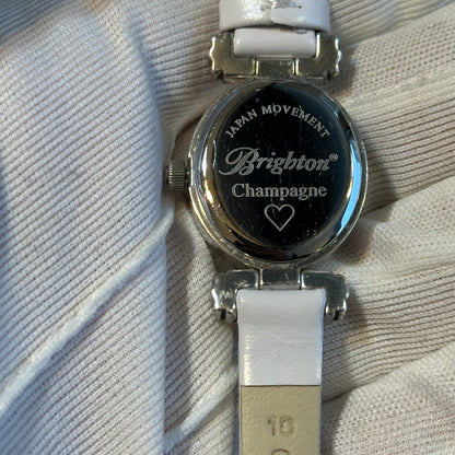 Reloj Brighton Champagne Año 2000 Mujer | Corazón aplicado, diseño joya y pulsera nueva
