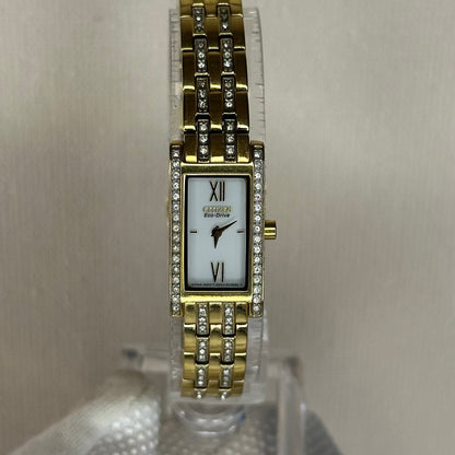 Reloj Citizen Eco-Drive G620-S082200 Mujer Rectangular dorado con cristales