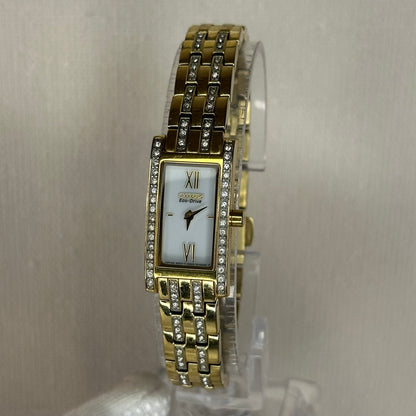 Reloj Citizen Eco-Drive G620-S082200 Mujer Rectangular dorado con cristales