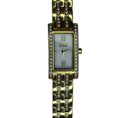 Reloj Citizen Eco-Drive G620-S082200 Mujer Rectangular dorado con cristales