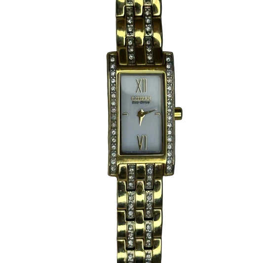 Reloj Citizen Eco-Drive G620-S082200 Mujer Rectangular dorado con cristales