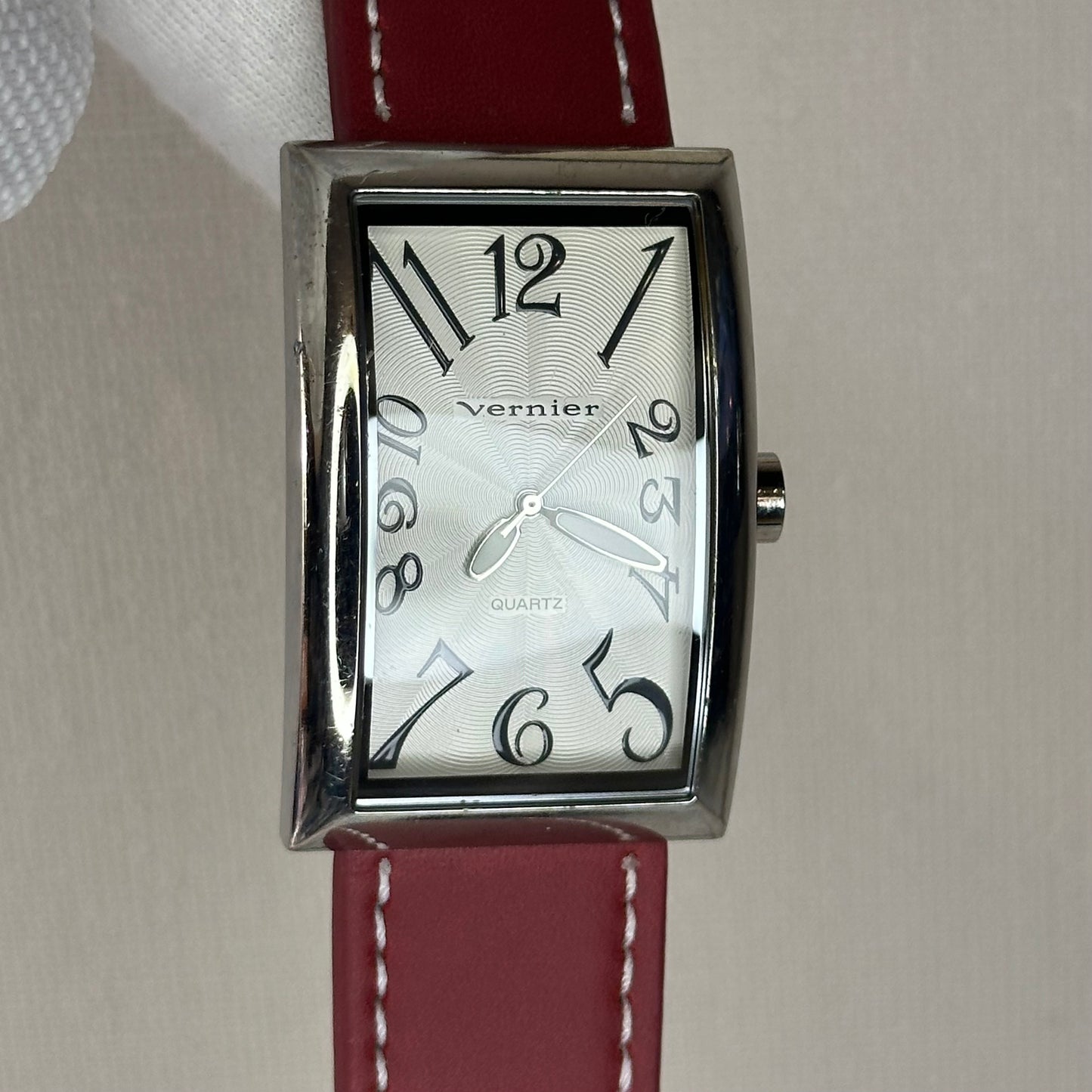 Reloj de Mujer Grande Vernier by 7 West Large Tank Curvo Quartz Guilloché 2004