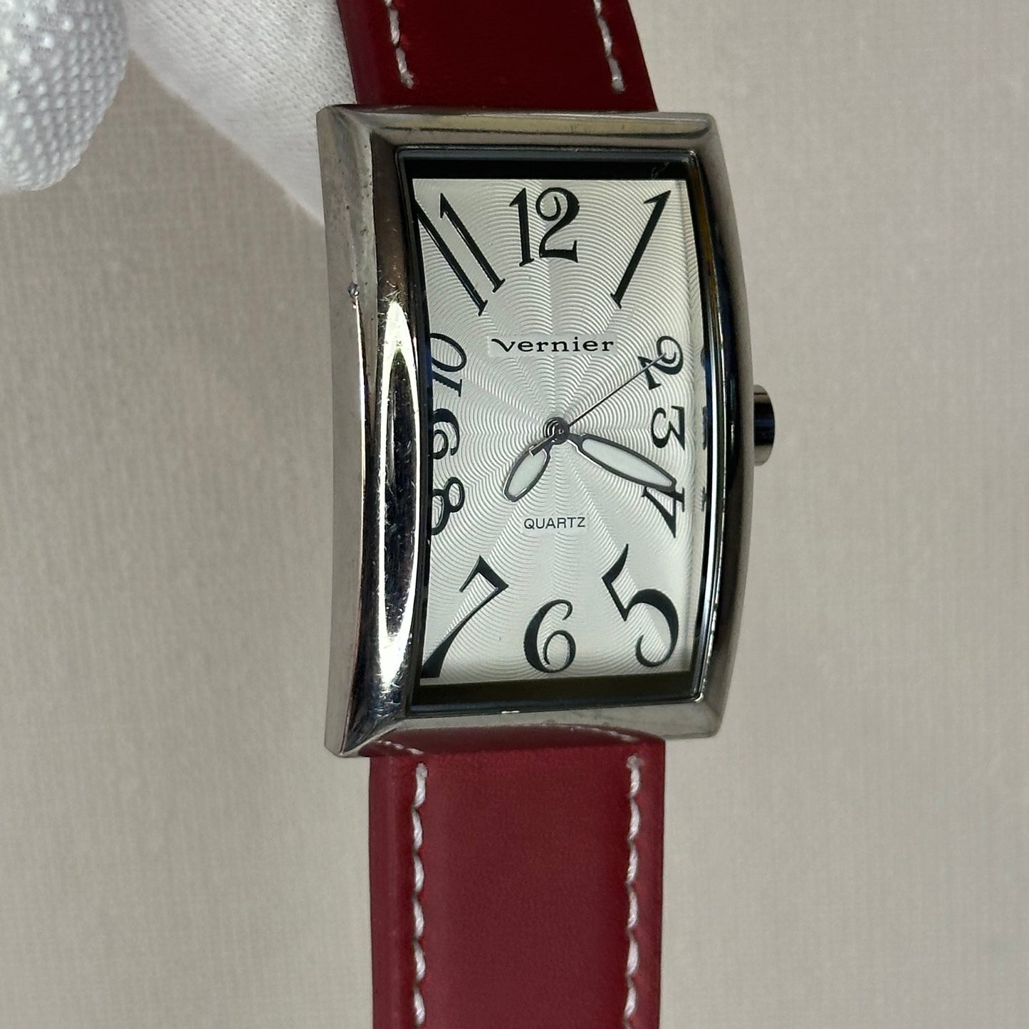 Reloj de Mujer Grande Vernier by 7 West Large Tank Curvo Quartz Guilloché 2004