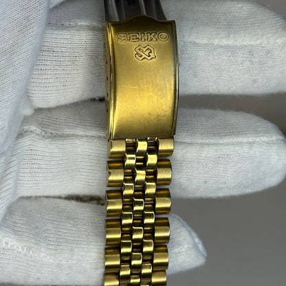 Reloj Seiko Quartz Años 90´s Hombre SQ 5Y23A  dorado calendario inglés-francés IMPECABLE