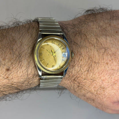 Reloj Elgin AUTOMÁTICO Hombre Año 1962 Referencia 4800 Calibre 792 con bisel estriado