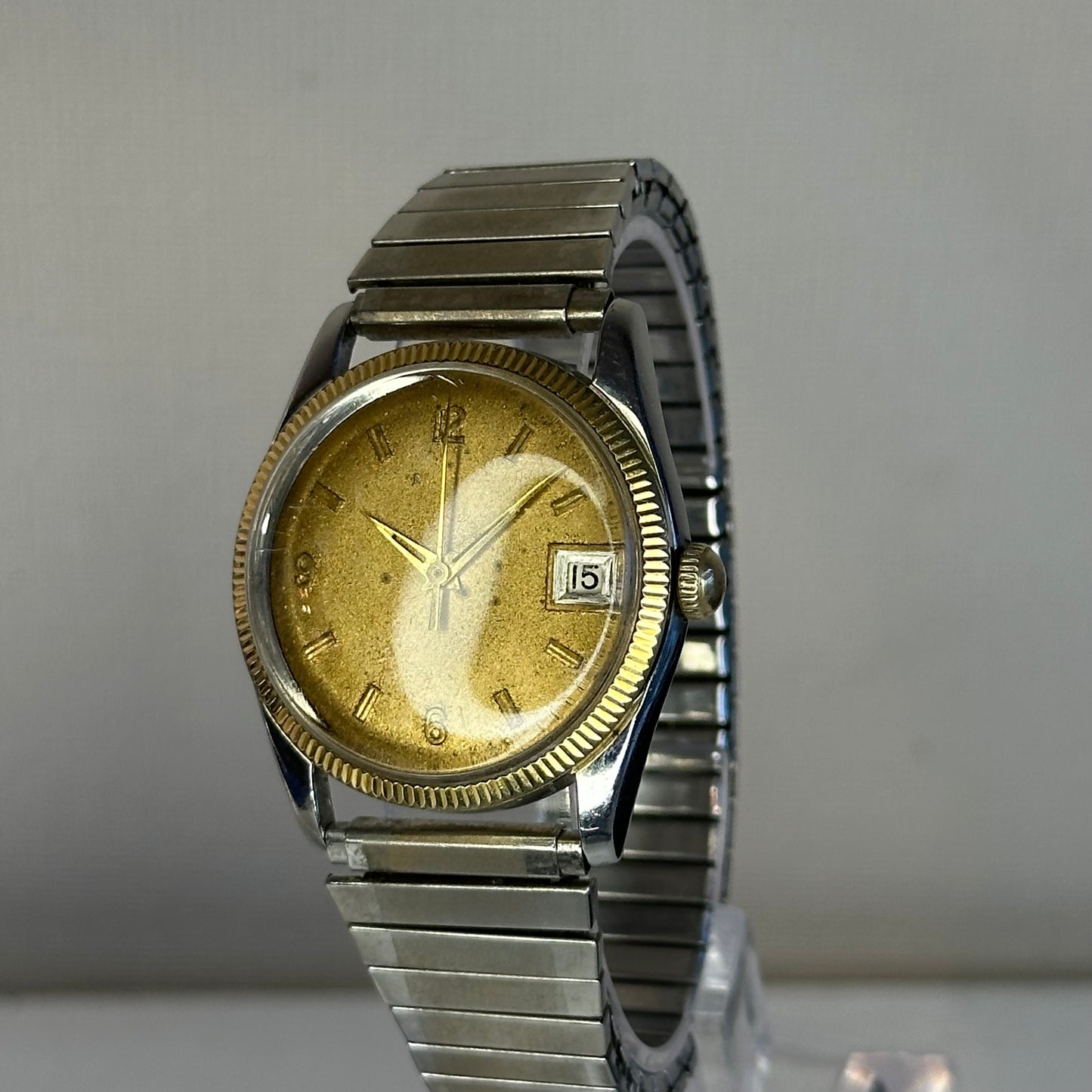Reloj Elgin AUTOMÁTICO Hombre Año 1962 Referencia 4800 Calibre 792 con bisel estriado
