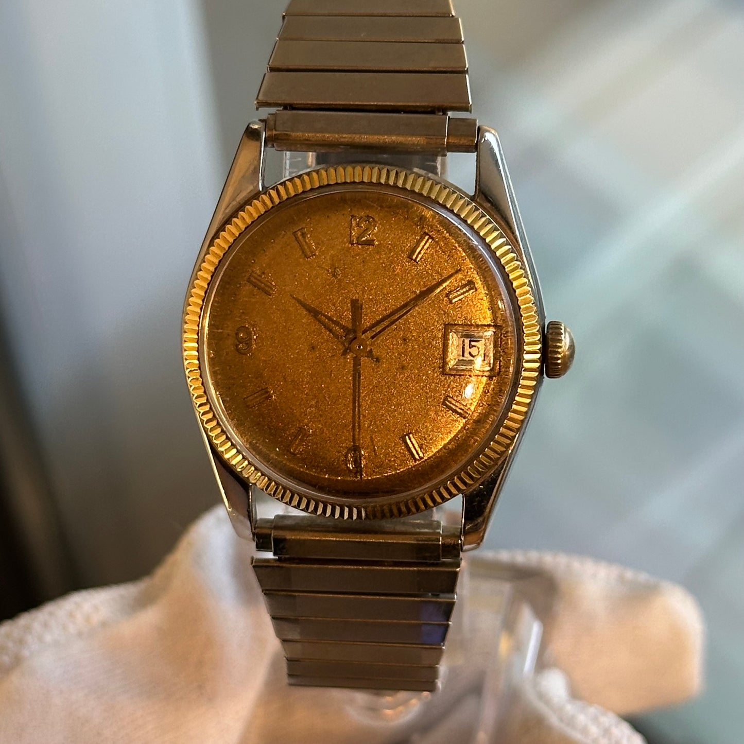 Reloj Elgin AUTOMÁTICO Hombre Año 1962 Referencia 4800 Calibre 792 con bisel estriado