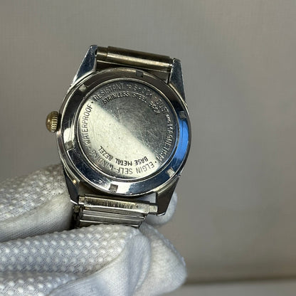 Reloj Elgin AUTOMÁTICO Hombre Año 1962 Referencia 4800 Calibre 792 con bisel estriado