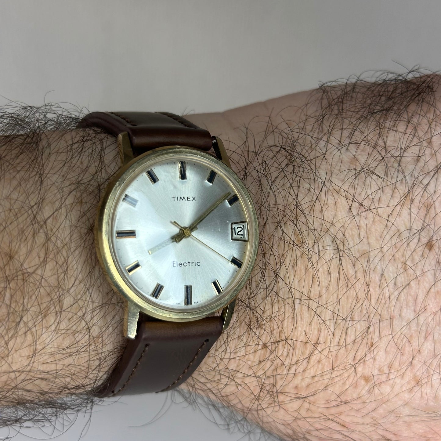 TIMEX ELECTRIC FRANCÉS del año 1967 Hombre Funciona perfecto Corona Trasera