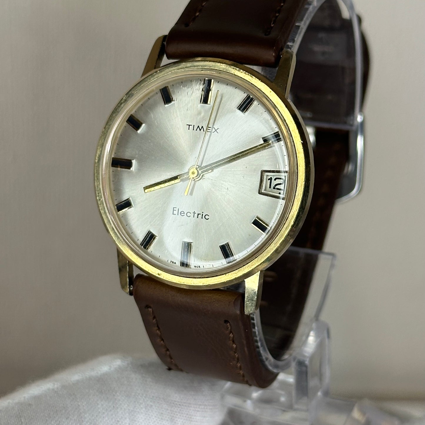TIMEX ELECTRIC FRANCÉS del año 1967 Hombre Funciona perfecto Corona Trasera