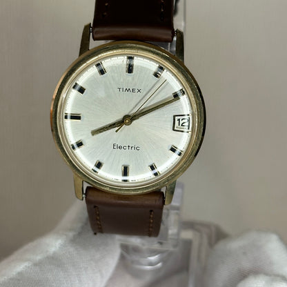 TIMEX ELECTRIC FRANCÉS del año 1967 Hombre Funciona perfecto Corona Trasera