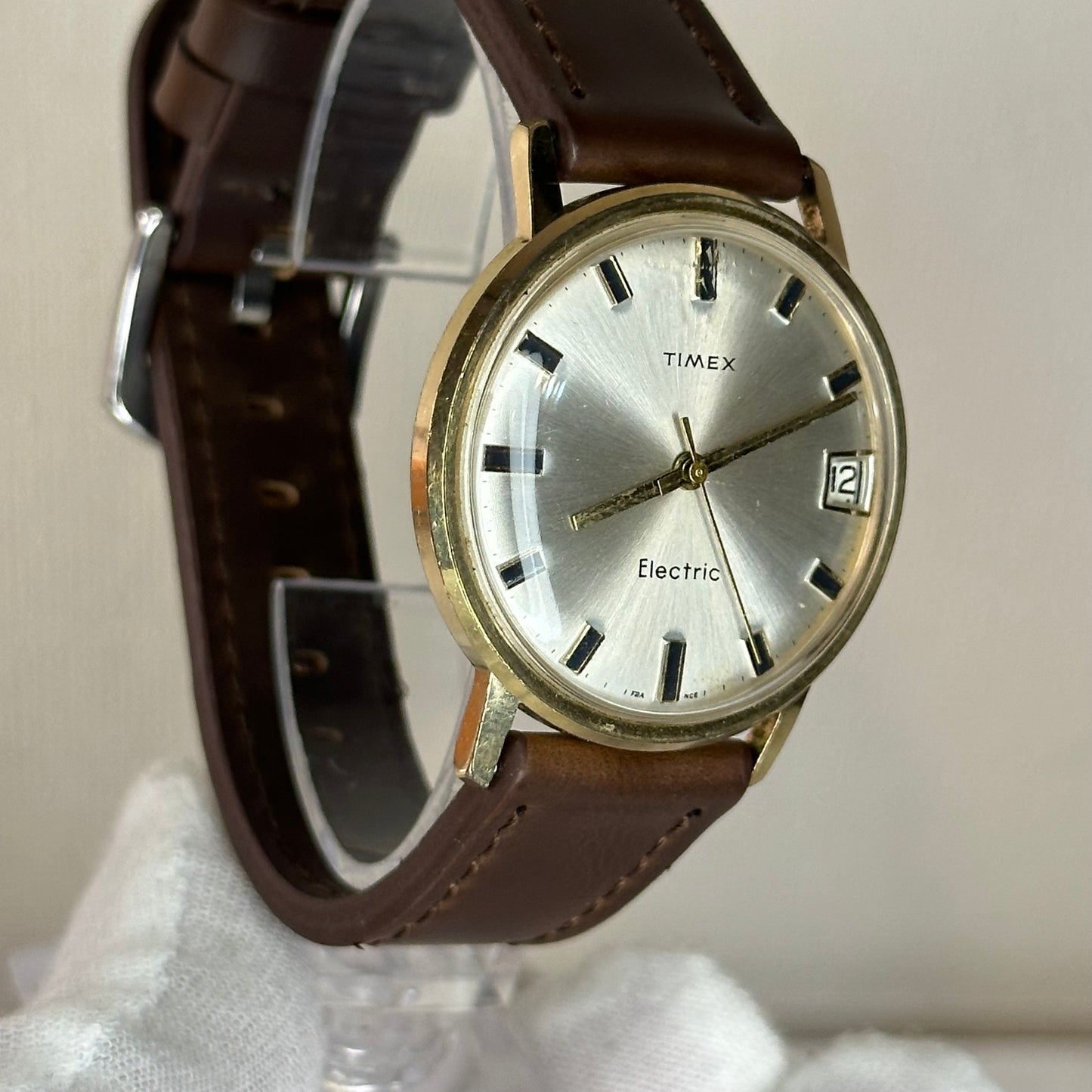 TIMEX ELECTRIC FRANCÉS del año 1967 Hombre Funciona perfecto Corona Trasera