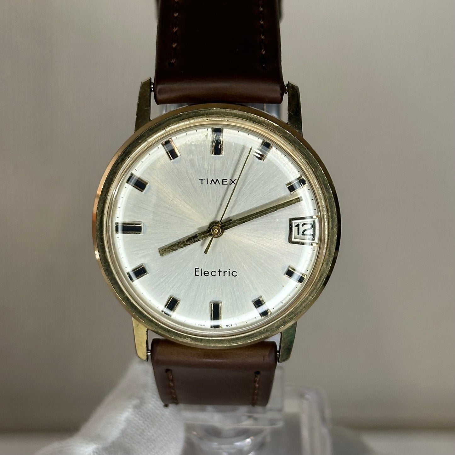TIMEX ELECTRIC FRANCÉS del año 1967 Hombre Funciona perfecto Corona Trasera