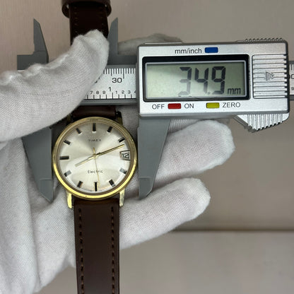 TIMEX ELECTRIC FRANCÉS del año 1967 Hombre Funciona perfecto Corona Trasera