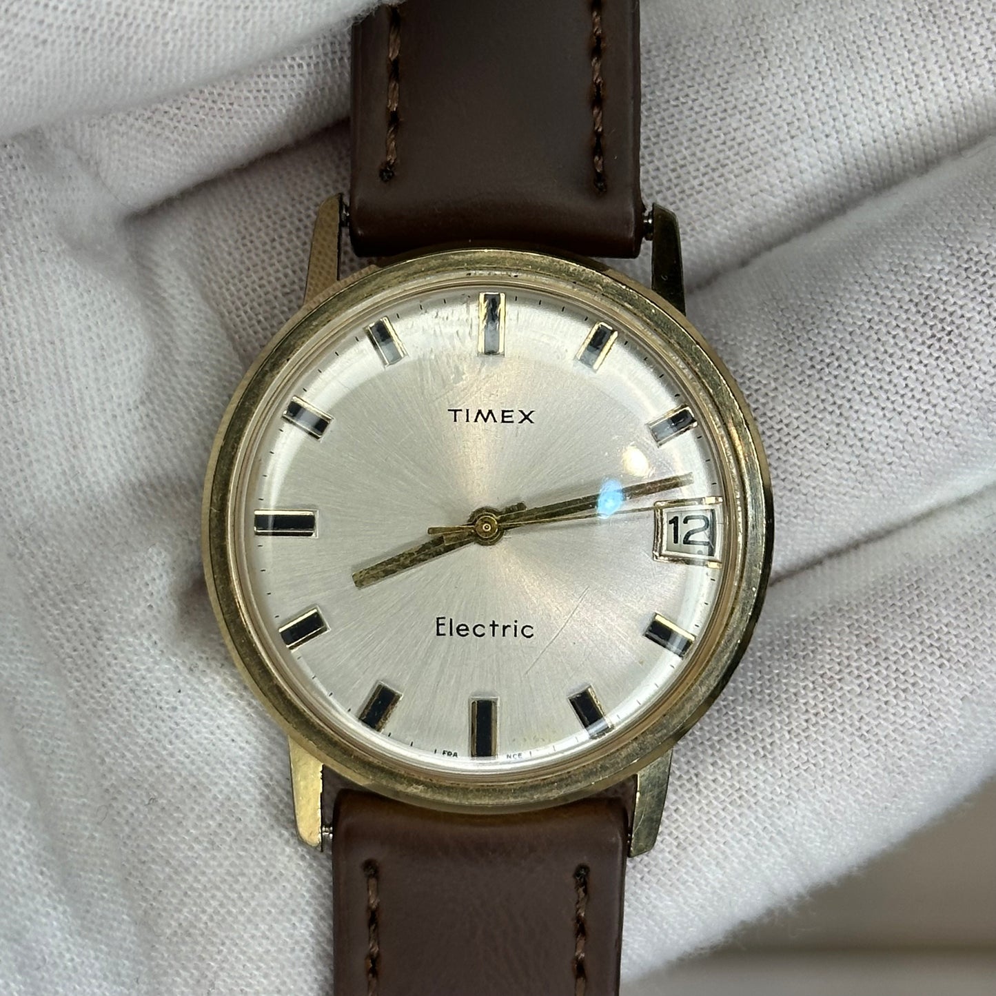 TIMEX ELECTRIC FRANCÉS del año 1967 Hombre Funciona perfecto Corona Trasera