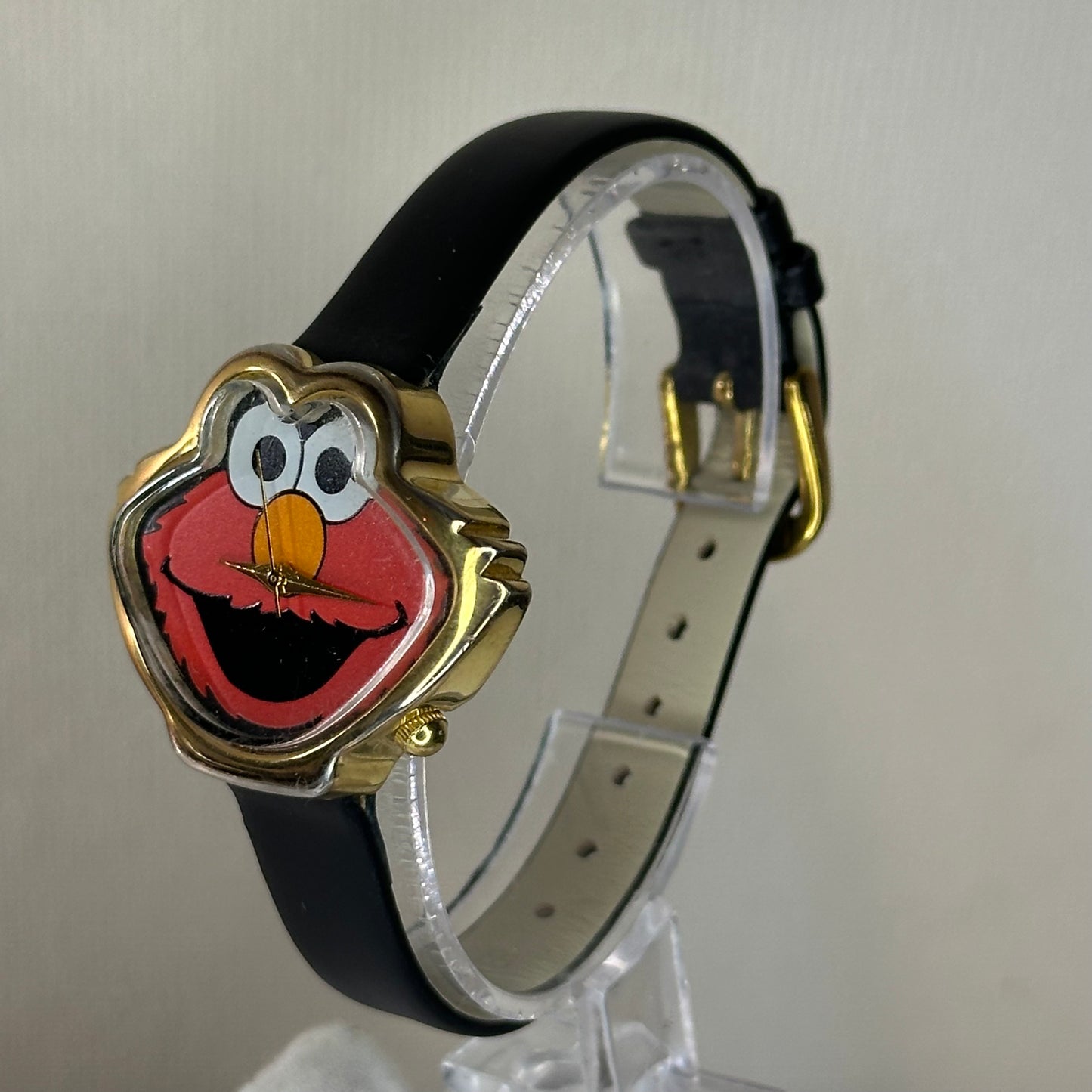 Reloj Elmo de Plaza Sésamo Año 1995 Fantasma Sesame Street Elmo Face-Shaped