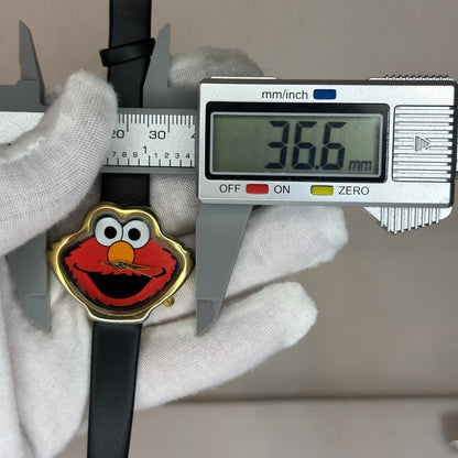 Reloj Elmo de Plaza Sésamo Año 1995 Fantasma Sesame Street Elmo Face-Shaped