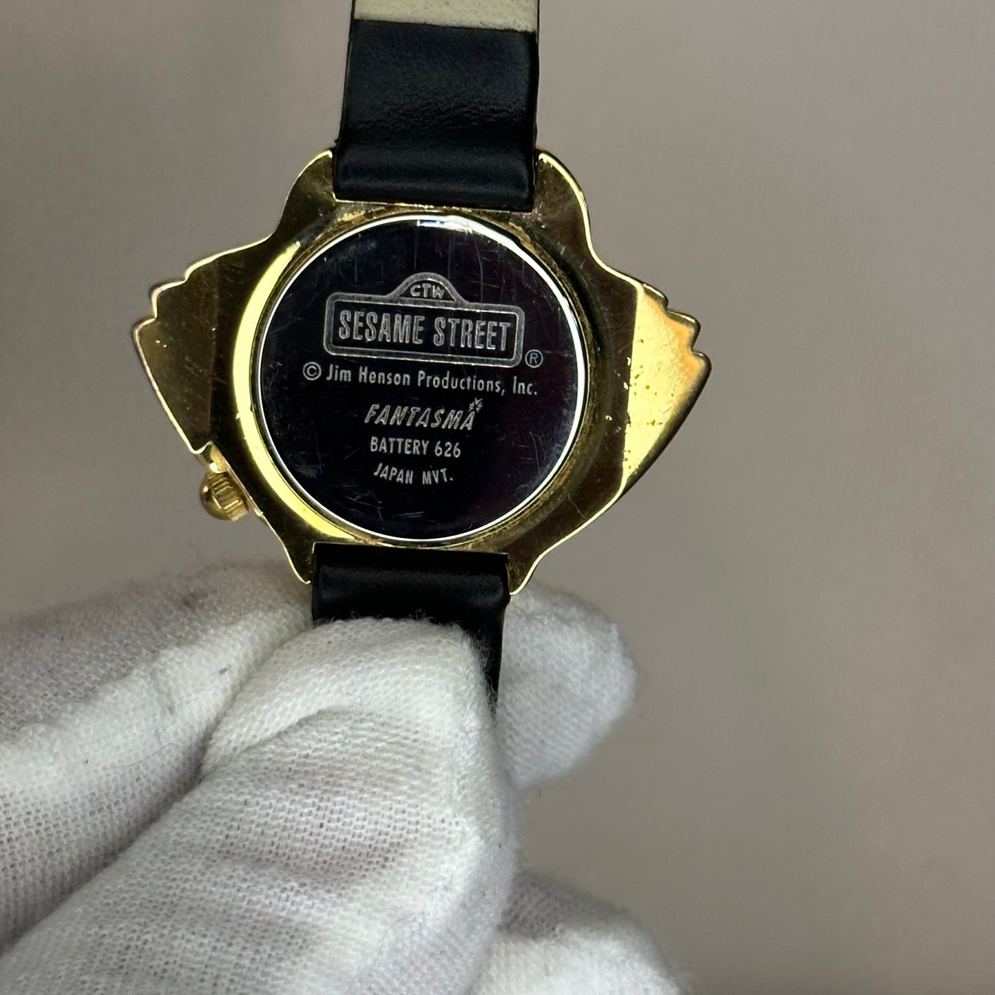 Reloj Elmo de Plaza Sésamo Año 1995 Fantasma Sesame Street Elmo Face-Shaped