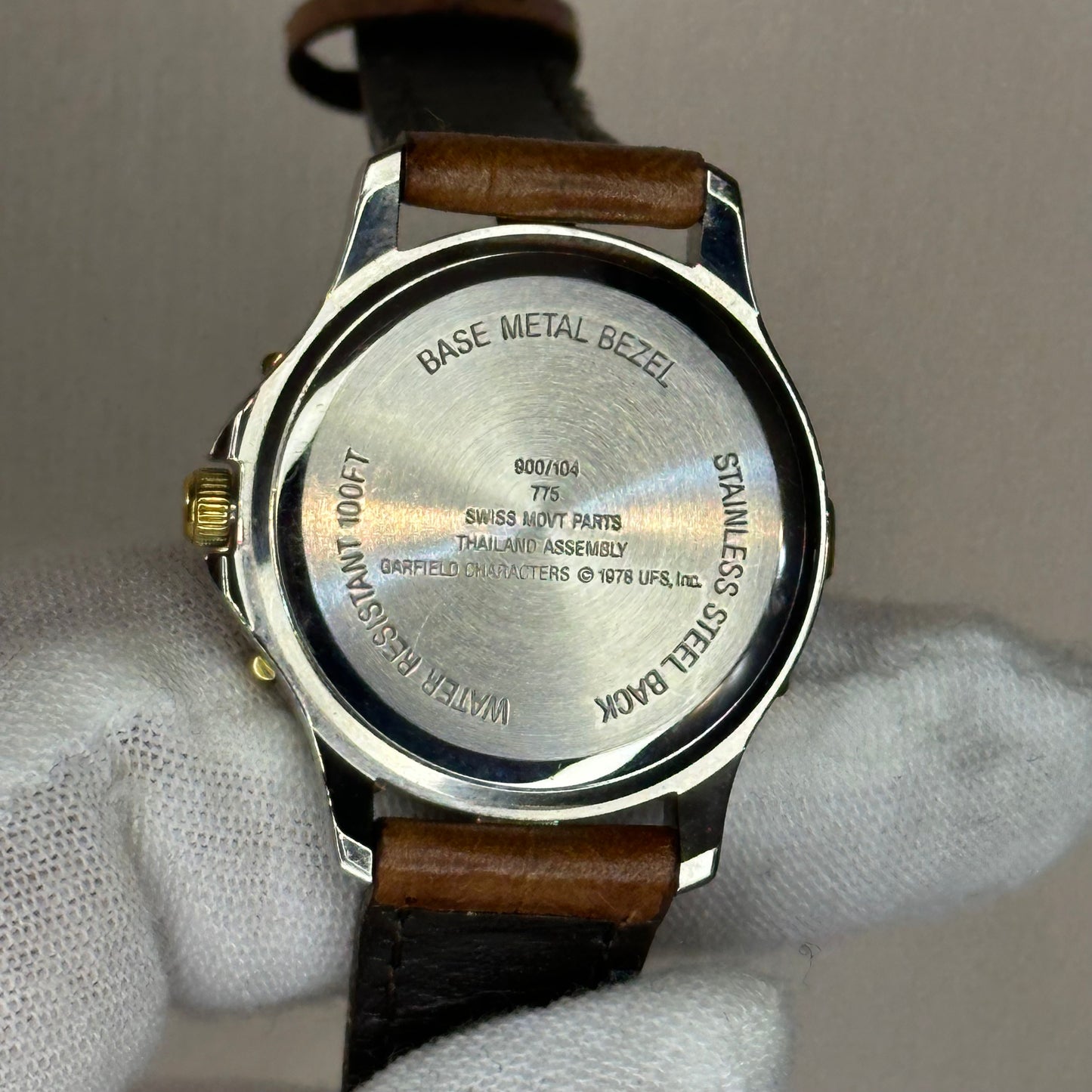 Reloj Armitron de Garfield y Odie Año 1994 Mujer Máquina Suiza Pulsera Original