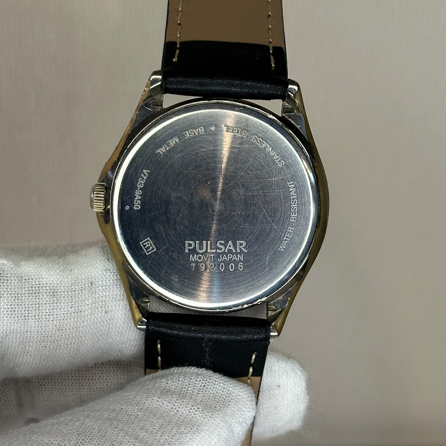 Pulsar by SEIKO V733-9A50 Hombre Full-Lume Elab en sept. 1997 Notable dial flúor