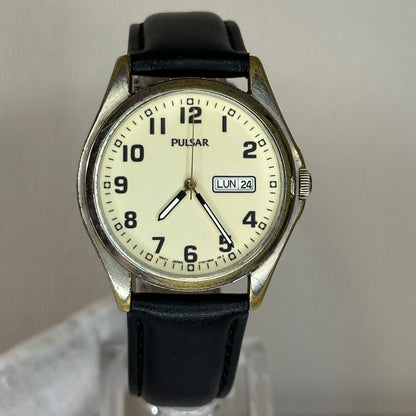 Pulsar by SEIKO V733-9A50 Hombre Full-Lume Elab en sept. 1997 Notable dial flúor