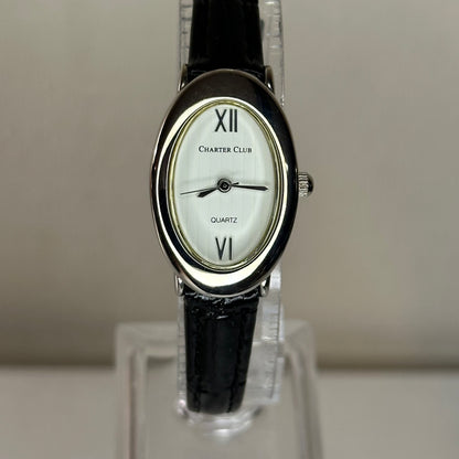 Reloj de mujer ovalado Charter Club Año 2006 Japan Movt. Inspiración Art Déco