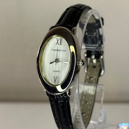 Reloj de mujer ovalado Charter Club Año 2006 Japan Movt. Inspiración Art Déco