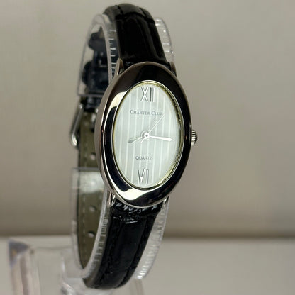 Reloj de mujer ovalado Charter Club Año 2006 Japan Movt. Inspiración Art Déco