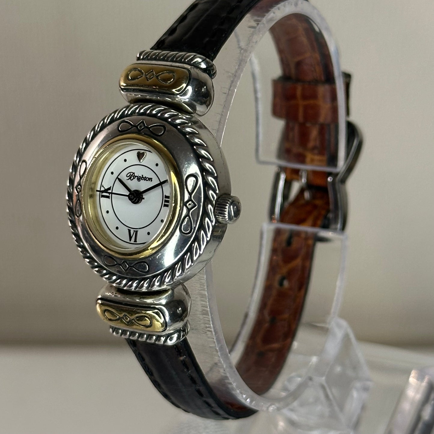 Reloj Joya con pulsera reversible Brighton Años 2000´s / Inspiración platería Western