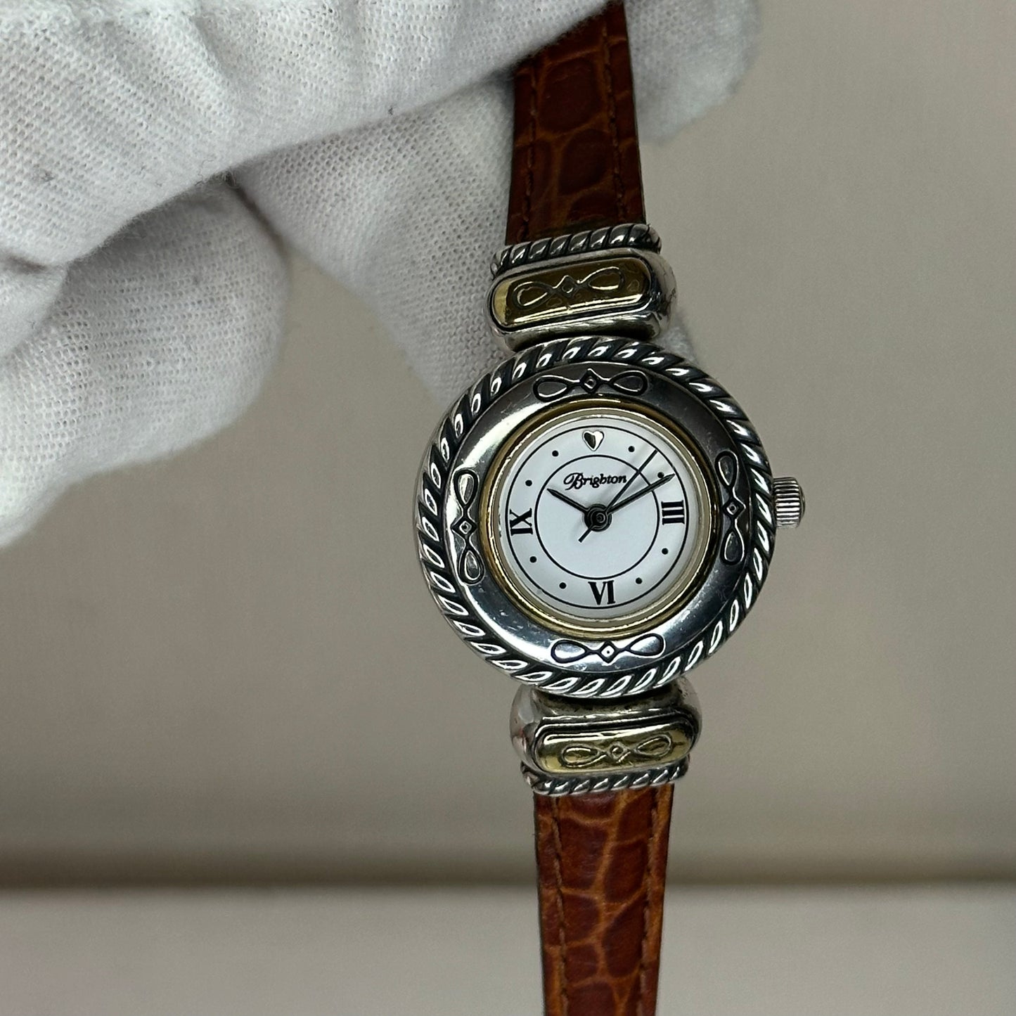 Reloj Joya con pulsera reversible Brighton Años 2000´s / Inspiración platería Western
