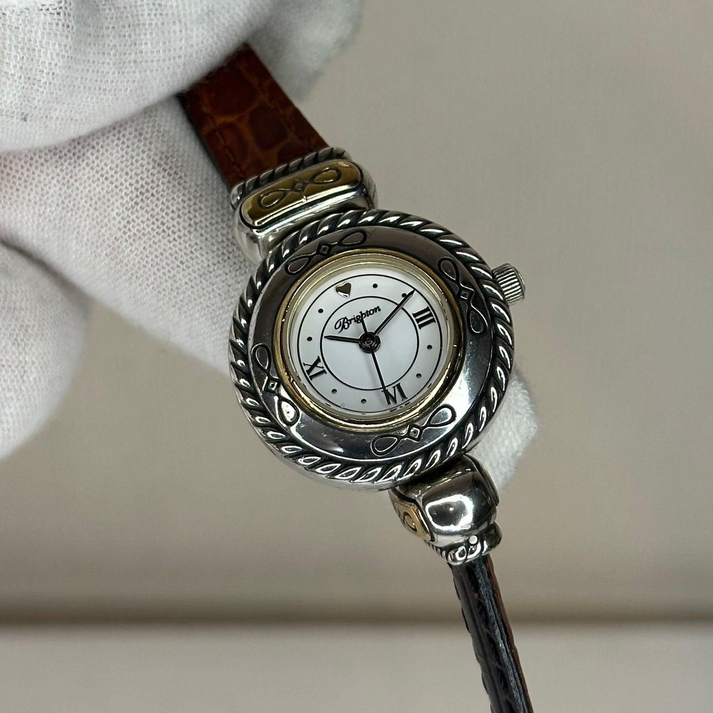 Reloj Joya con pulsera reversible Brighton Años 2000´s / Inspiración platería Western