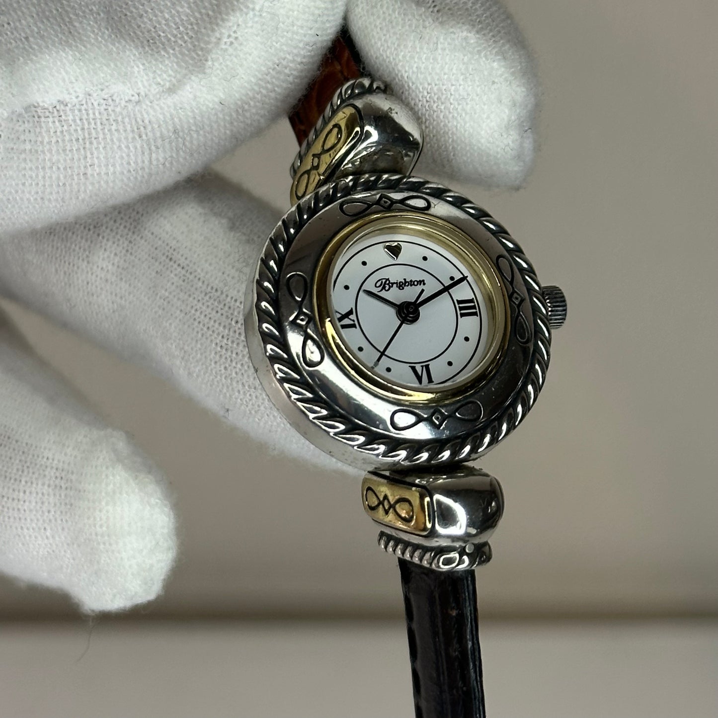Reloj Joya con pulsera reversible Brighton Años 2000´s / Inspiración platería Western