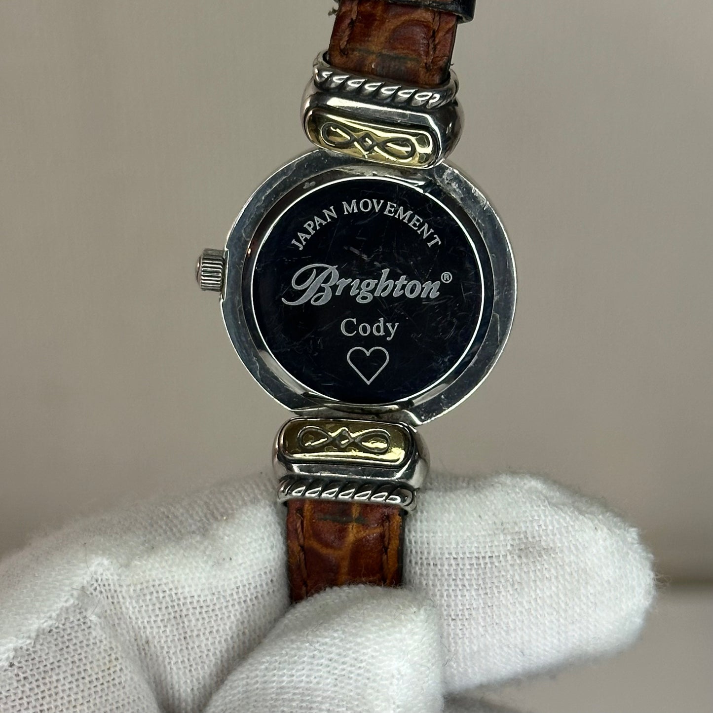 Reloj Joya con pulsera reversible Brighton Años 2000´s / Inspiración platería Western