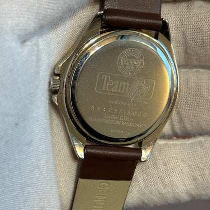 Reloj Fossil Team Washington Redskins EDICIÓN LIMITADA  Año1993 Históricos PIELES ROJAS
