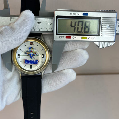 Reloj Fossil Florida Panthers Edición Limitada Numerada Año 1995 Pantera impresa en cristal