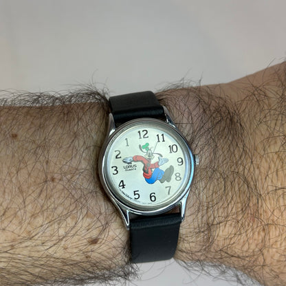 Reloj Lorus by SEIKO Disney Goofy Backwards Año 1992 Avanza hacia atrás TRIBILÍN
