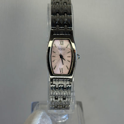 Reloj Joya Caravelle by Bulova 43L77 Año 2005 Esfera rosada Sunray y Caja Tonneau