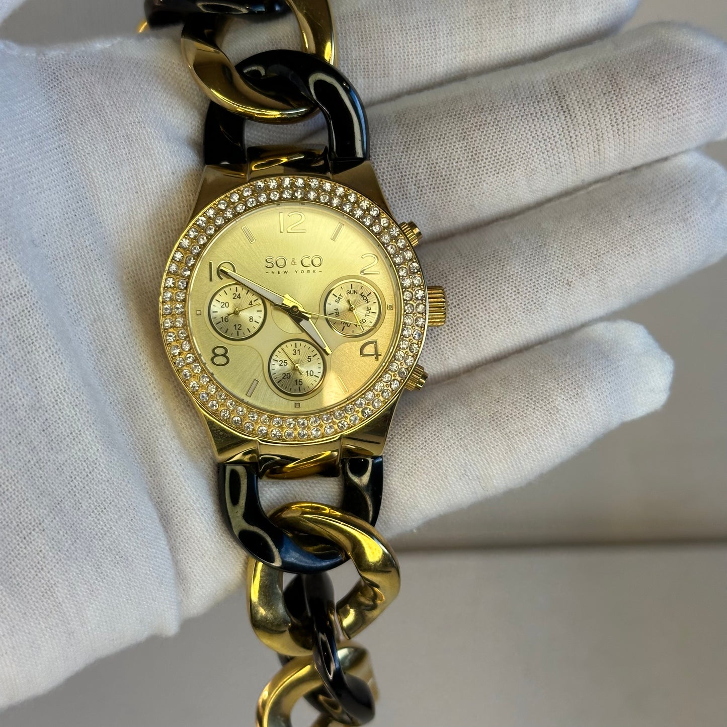 Reloj de mujer grande SO&CO New York SoHo Multifunción Año 2011 Maximalista - imagen 5
