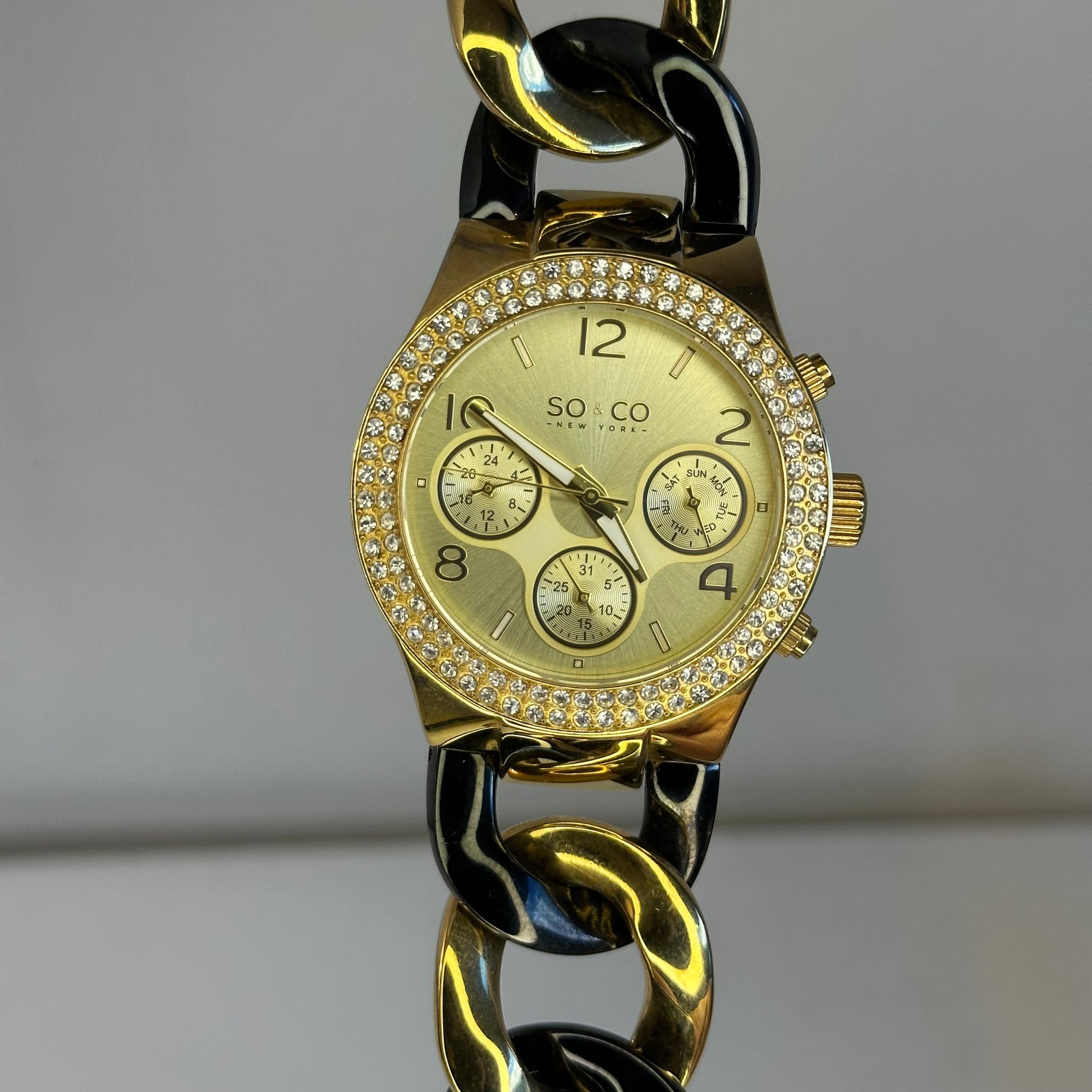 Reloj de mujer grande SO&CO New York SoHo Multifunción Año 2011 Maximalista - imagen 7