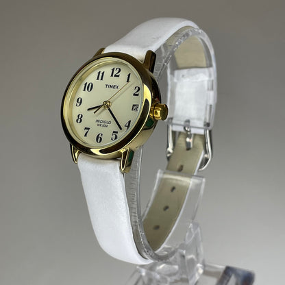 Reloj de mujer Timex Easy Reader Date INDIGLO Año 2002 Pulsera blanca nueva - fotografía 8