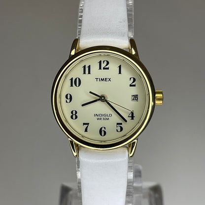 Reloj de mujer Timex Easy Reader Date INDIGLO Año 2002 Pulsera blanca nueva - fotografía 10